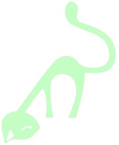 Svietiaca samolepka Ambiance Cute Cat