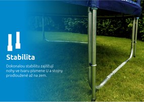 Marimex | Trampolína Marimex Standard 457 cm + vnútorná ochranná sieť + rebrík ZADARMO | 19000084