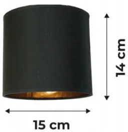 BERGE LED závesné stropné svietidlo, drevený trám, 3xE27, podkrovie, zlaté tienidlo