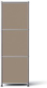 Kovová komoda »CN3 Slim Line« s 2 výklopnými priečinkami, hnedosivá