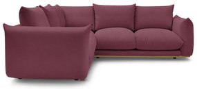 Vínová rohová pohovka Ernest – Bobochic Paris