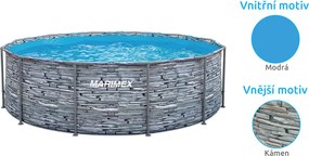 Marimex | Bazén Marimex Florida 3,66x0,99 m bez príslušenstva - motív KAMEŇ | 10340319