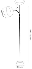 Stojacia lampa ZACK 1xE27/60W/230V béžová