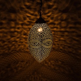 Luxusná mosadzná lampa Golden Egg