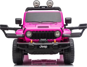 LEAN CARS Batéria pre vozidlá Jeep Rubicon 4x4 DK-JWR556 4x200W 24V ružová