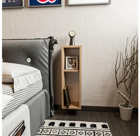 Asir Nočný stolík TURRA 65x20 cm hnedá AS0582