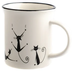 Porcelánový hrnček Hravé mačky 310 ml