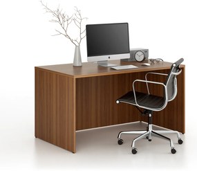 Kancelársky písací stôl FRAME, 140x80 cm, orech