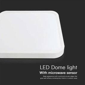 LED Kúpeľňové stropné svietidlo so senzorom LED/18W/230V IP44 4000K 29x29 cm+ DO