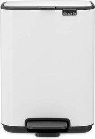 Biely pedálový oceľový odpadkový kôš 4 l Bo – Brabantia