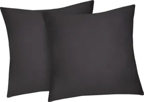 Obliečka na vankúš (2 ks) Satin 50x50 cm, antracitový%