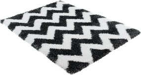 TA Koberec 5446A BIELA / ČIERNA 46 OPTIMÁLNA Rozmer: 200x300 cm