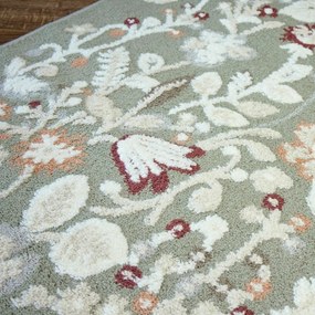 Angel Carpet, Kusový koberec Aurora 25 Green, 60x110, zelená, kancelária