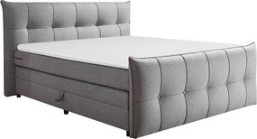 XXXLutz BOXSPRINGOVÁ POSTEĽ, 160/200 cm, tmavosivá MID.YOU - Online Only spálne - 002220045201