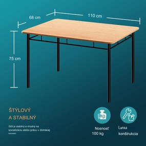 InternetovaZahrada Jedálenský set Leo - buk