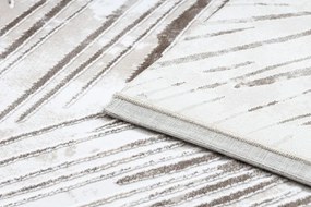 Koberec AKRYL VALS 0W1733 C56 46 abstrakcia 3D slonia kosť / béžový