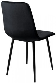 Čalúnená designová stolička ForChair čierna