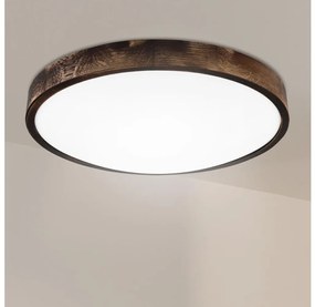 Brilagi - LED stropné svietidlo CARVALHO SLIM SMOKEY LED/36W/230V dub pr. 47,5 cm