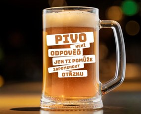 Dekorant Vtipný polliter PIVO NIE JE ODPOVEĎ