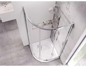 Ravak XA237701010 - Sprchová vanička štvrťkruhová ELIPSO 90x90 cm biela