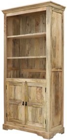 furniture-nabytek.cz - Drevená knižnica z masívu mango 100x200x45