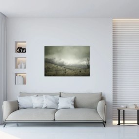 Obraz krajiny pred búrku (90x60 cm)