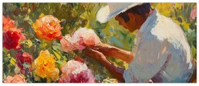 Obraz - Záhradník (120x50 cm)