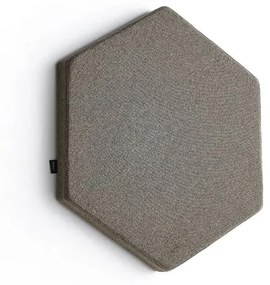Akustický panel POLY, hexagon, 600x600x56 mm, nástenný, hnedá