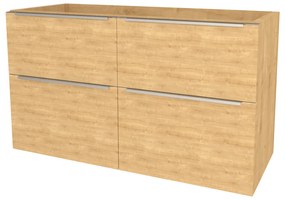 Mereo, Mereo Mailo, kúpeľňová skrinka 121 cm, chróm madlo, Multidecor, Dub Arlington, MER-CN593SDARL