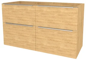 Mereo, Mereo Mailo, kúpeľňová skrinka 121 cm, chróm madlo, Multidecor, Dub Arlington, MER-CN593SDARL