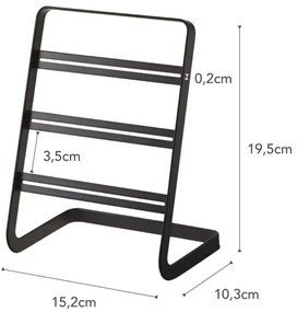 Čierny stojan na náušnice YAMAZAKI Tower