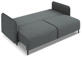 Tmavosivá rozkladacia/s úložným priestorom pohovka 226 cm Luana – Makamii