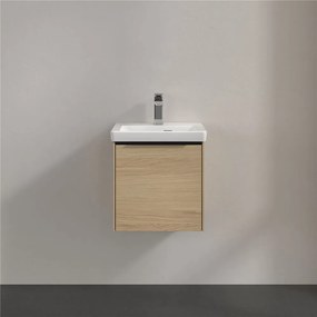 VILLEROY &amp; BOCH Subway 3.0 závesná skrinka pod umývadielko, 1 dvierka, pánty vpravo, 423 x 377,5 x 429 mm, Nordic Oak, C58201VJ