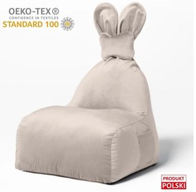Béžový detský sedací vak Funny Bunny – The Brooklyn Kids
