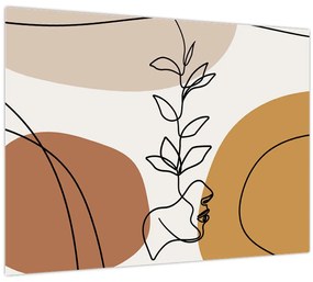 Sklenený obraz - Boho Shapes (70x50 cm)