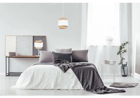 Stolová lampa BOHO, 1x jutové/biele textilné tienidlo