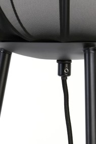 Čierna stojacia lampa (výška 132 cm) Plumeria - Light &amp; Living