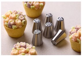 Nástavce na zdobenie počet nástavcov 7 ks Flower – Blomsterbergs