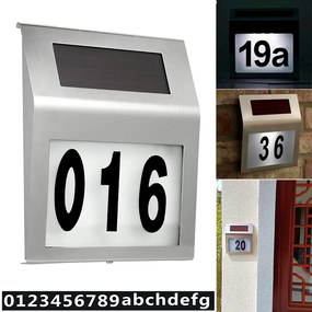 Tutumi Tutumi, Solárna lampa pre označenie domu, P60078, HOM-03613