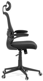 Autronic BONTEC Kancelárska stolička, hojdací mechanizmus, čierna sieťovina, KA-Q842 BK Farba: Čierna