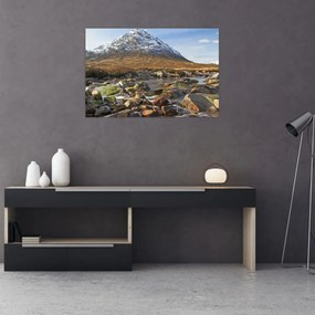 Obraz - Hora s riekou (90x60 cm)