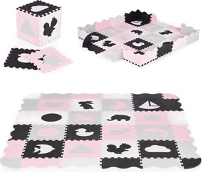 Penová podložka s plotom puzzle suchý bazén 36 kusov ECOTOYS