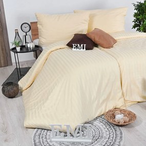 Obliečky damaškové broskyňové EMI: Štandardný set jednolôžko obsahuje 1x 140x200 + 1x 70x90