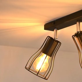 LED Bodové svietidlo TUBE II 3xE27/15W/230V čierna