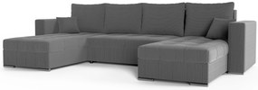 Rohová sedačka Josie U (sivá). Akcia -21%. Vlastná spoľahlivá doprava až k Vám domov. 1133171