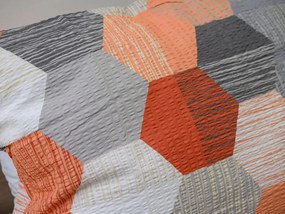 Krepové obliečky z Renforcé bavlny HONEY COMB sivé Rozmer obliečky: 70 x 90 cm | 140 x 200 cm