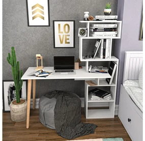 PC stolík Veratum (biela) . Vlastná spoľahlivá doprava až k Vám domov. 1102635