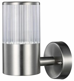 PLX Vonkajšie nástenné LED svietidlo WINNIPEG, 3,6W, studená biela, satinované, IP54