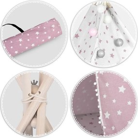 Detský stan Teepee NK-400  NUKIDO 740023 - ružový