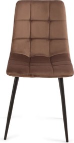Jedálenská stolička Harry, hnedá látka